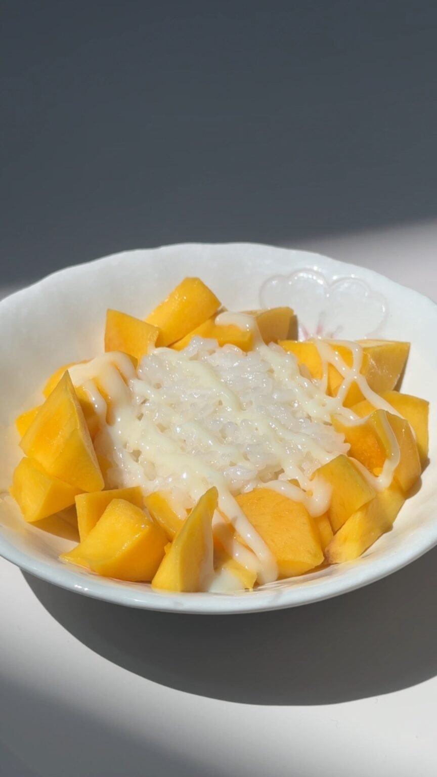 Helman Rice Foolproof Microwave Mango Sticky Rice Recipe - Happy Rice Happy Life